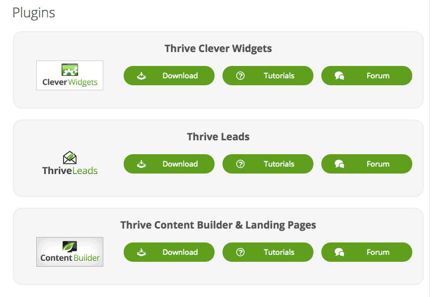 Thrive Themes Plugins